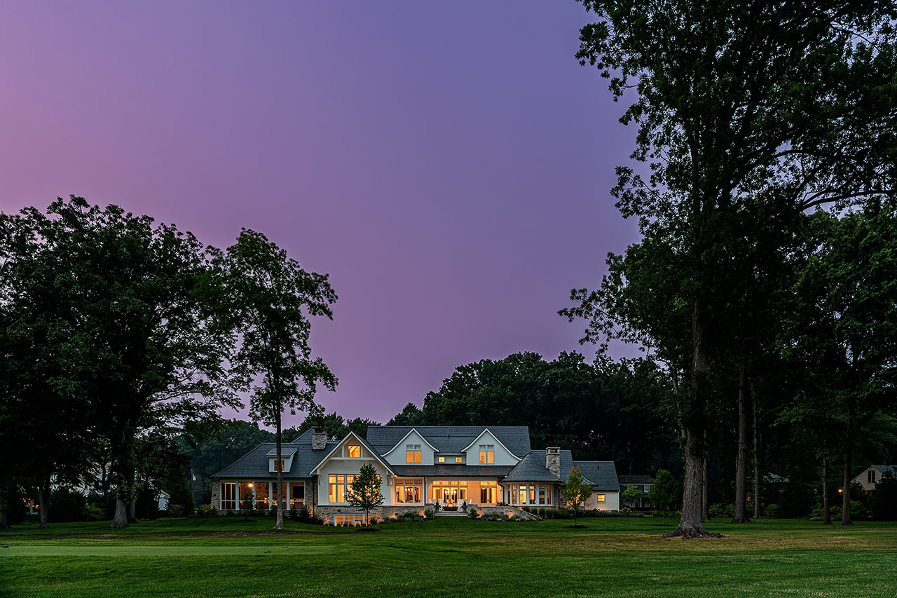 Exterior at dusk